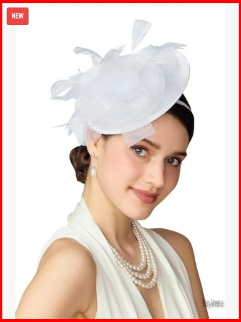 Fascinator Hat with Gloves Set for Derby Tea Party Prom Evening Events